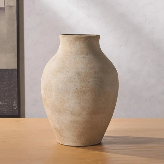 Natural Stoneware Vase With Timeless Style