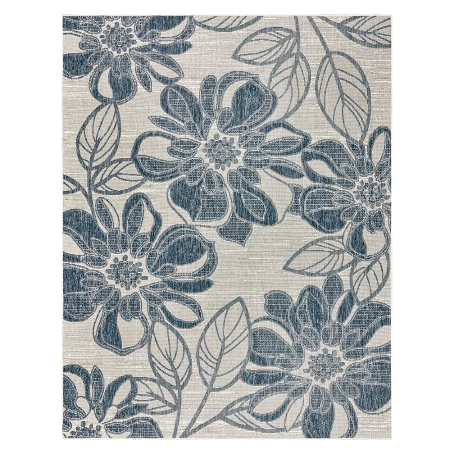 Tropical Floral Indoor Outdoor Area Rug, 8' x 10'