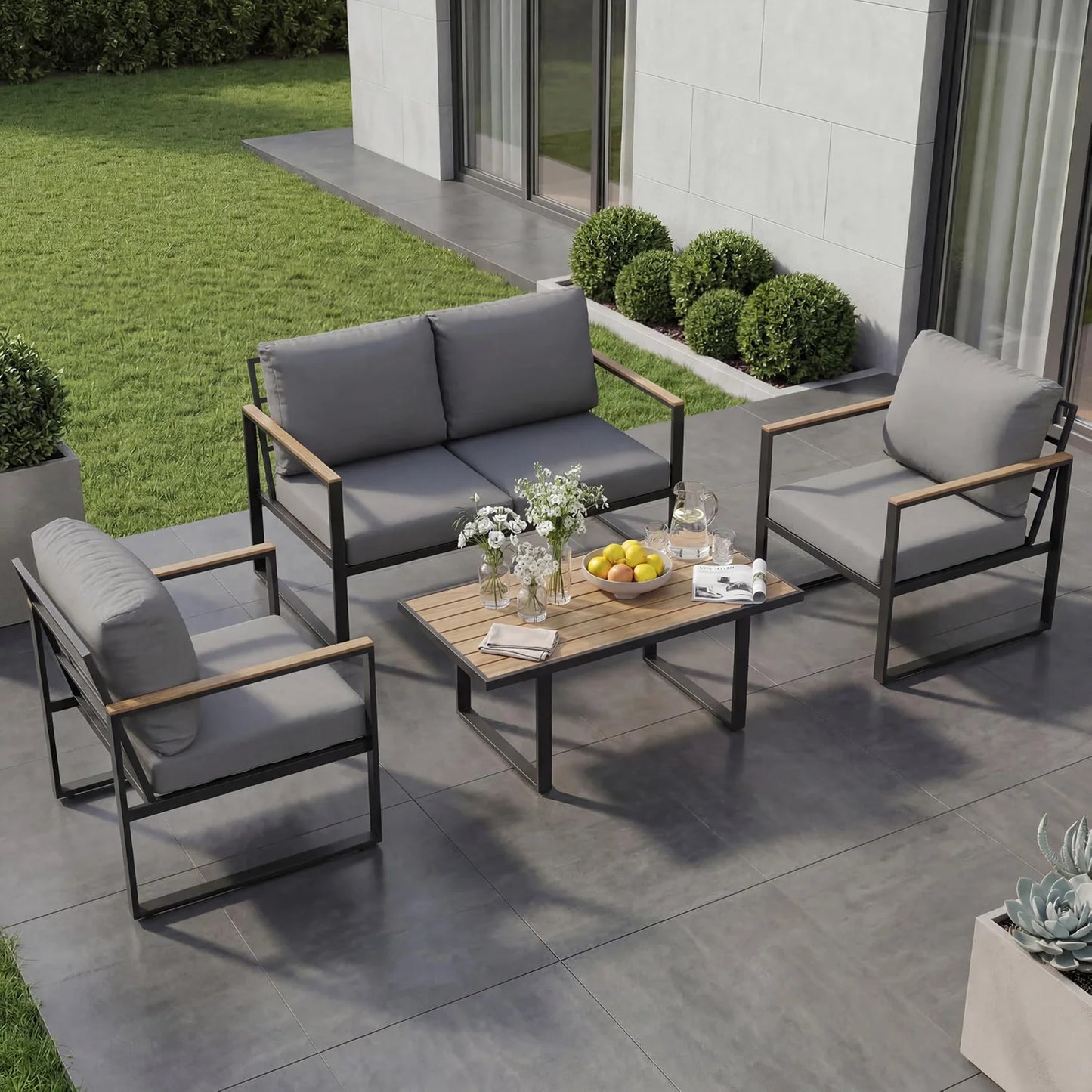 4-Piece Outdoor Lounge Set