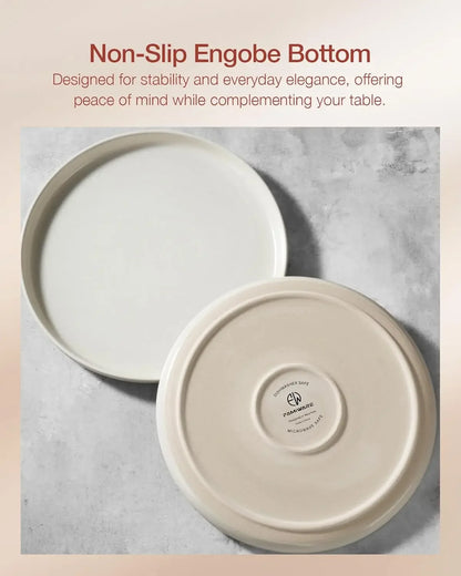 Handcrafted Reactive Glaze Stoneware Dinnerware Set
