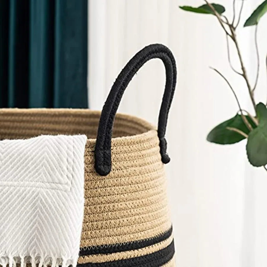 Woven Rope Laundry Hamper