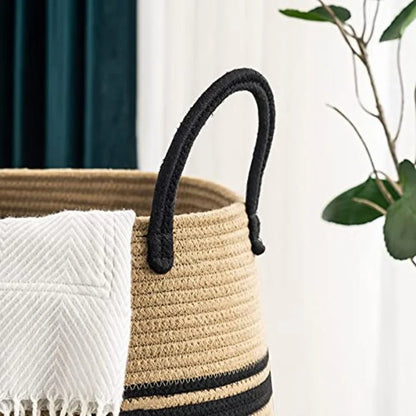 Woven Rope Laundry Hamper