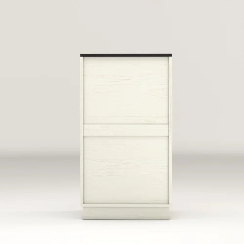 Hidden Trash Cabinet with Dual-Zone Storage Design