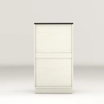 Hidden Trash Cabinet with Dual-Zone Storage Design