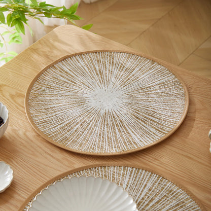 Round Burlap Macramé Placemats, Set of 2/4/6/8