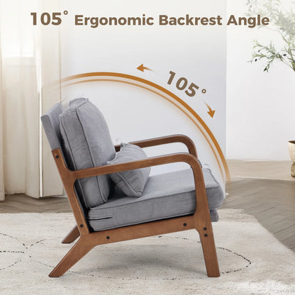 Mid-Century Upholstered Accent Chair