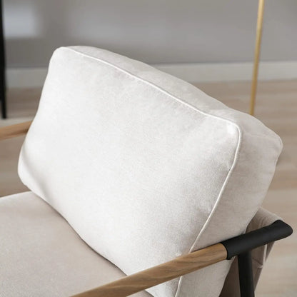 Modern Accent Arm Chair with Cushioned Comfort - Set of 2