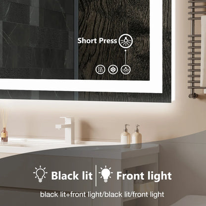 LED Bathroom Mirror with Anti Fog and Adjustable Lighting