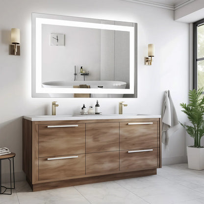 LED Bathroom Mirror with Anti Fog and Adjustable Lighting