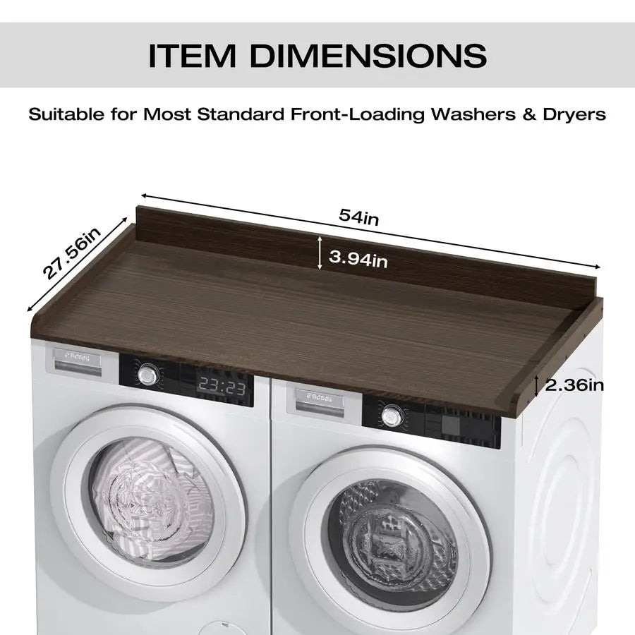 Solid Wood Laundry Countertop For Elevated Utility