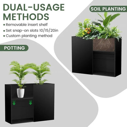Modern Elevated Metal Planter Box