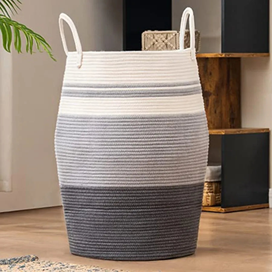 Woven Rope Laundry Hamper