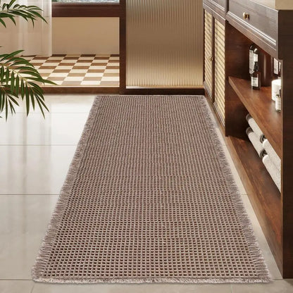 Textured Waffle Bath Mat With Plush Absorbency