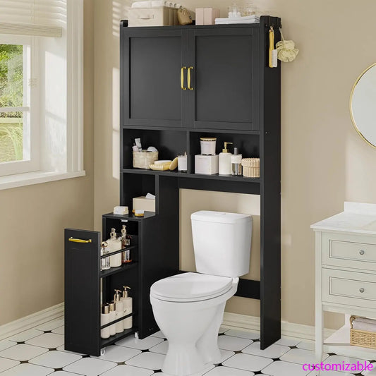 Over-the-Toilet Storage Cabinet with Adjustable Shelves