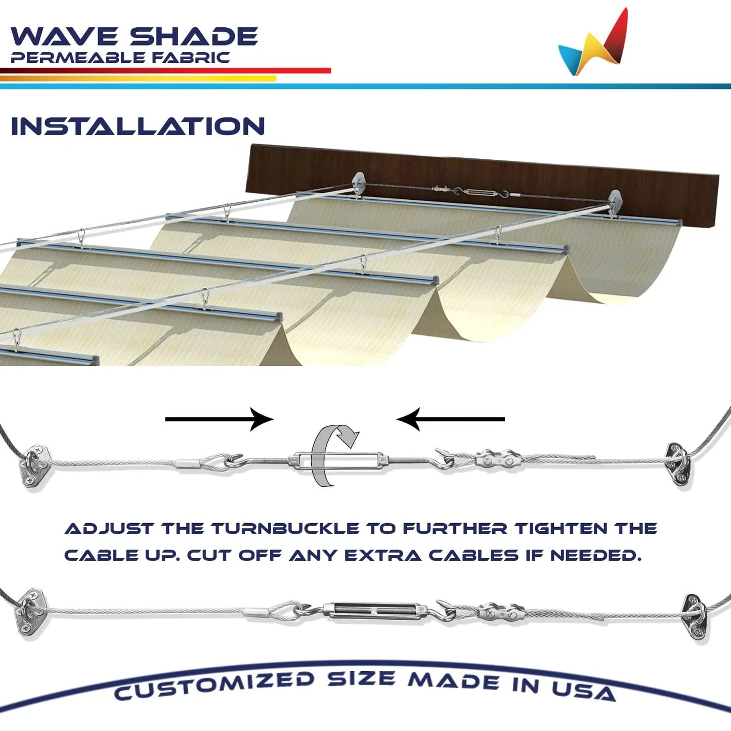 Retractable Pergola Shade Canopy (7' x 28')