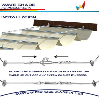 Retractable Pergola Shade Canopy (7' x 28')