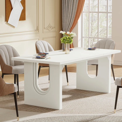71" Modern Dining Table for 6 to 8 People