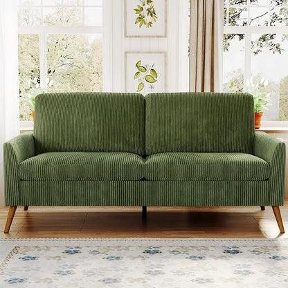 Modern Upholstered Corduroy Loveseat