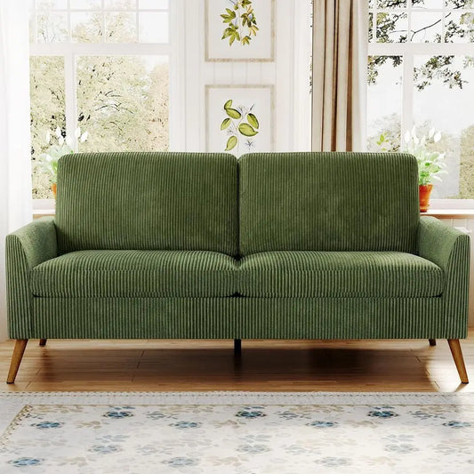 Modern Upholstered Corduroy Loveseat