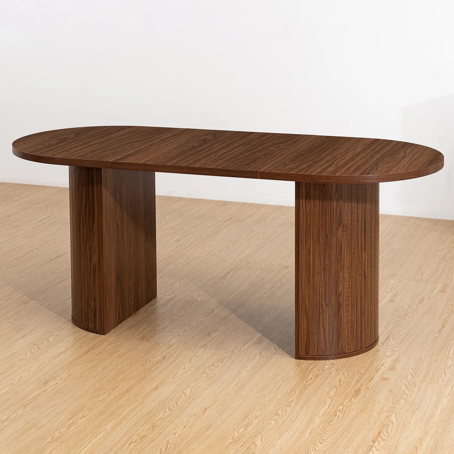 Oval Wood Dining Table for 6–8
