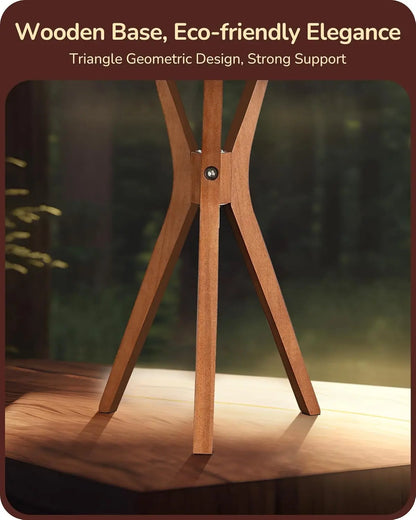 17.5" Mid Century Tripod Table Lamp