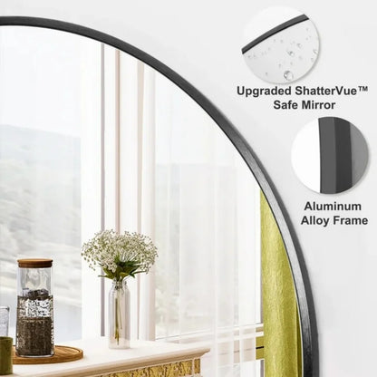 Premium Aluminum Frame Mirror with Clear Reflection