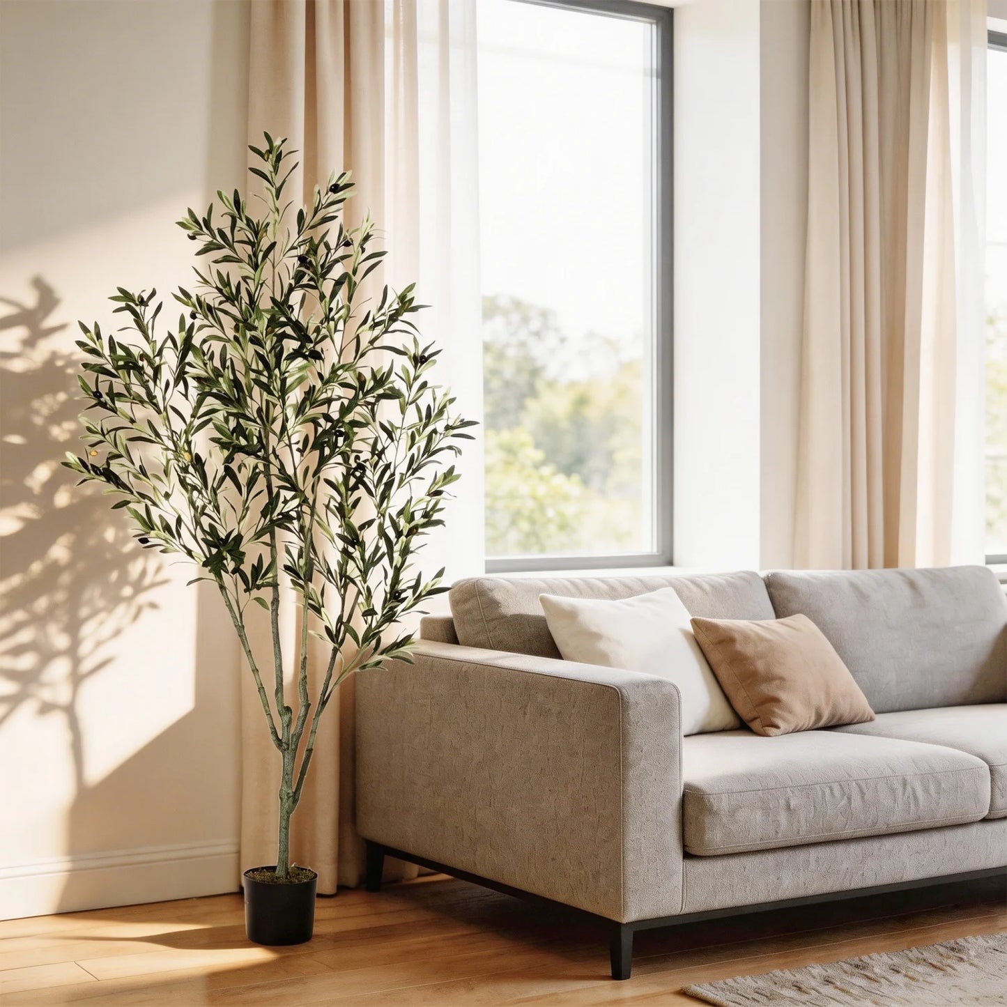Artificial Olive Tree for Indoor or Outdoor Decor