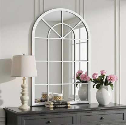 42” Arched Window Wall Mirror