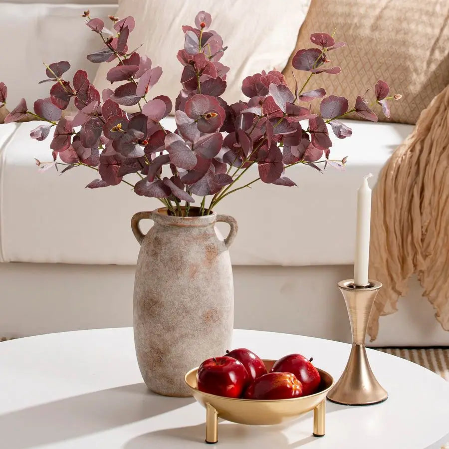 Handcrafted Ceramic Vase with Rustic Textured Finish