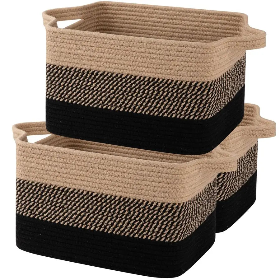 Cotton Rope Storage Basket with Handles