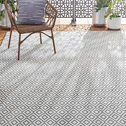 Modern Diamond Indoor Outdoor Area Rug