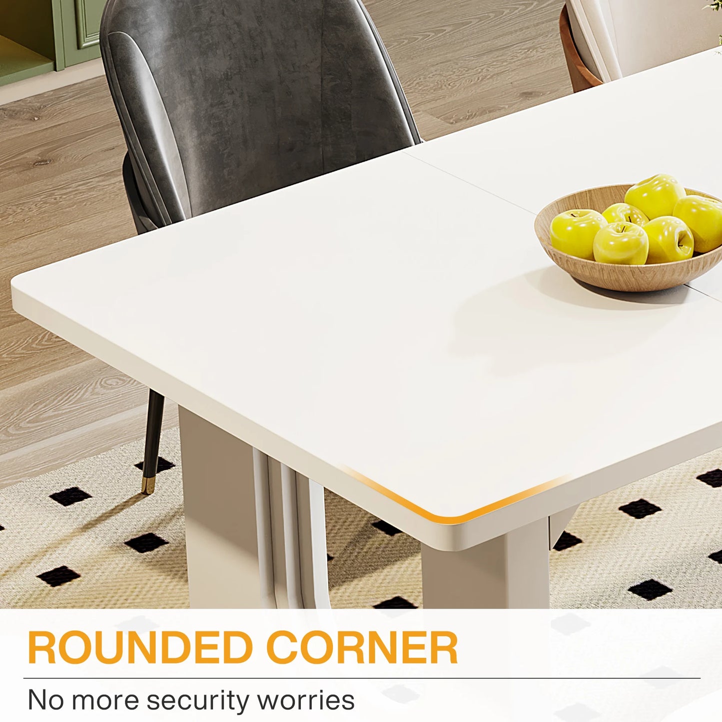71" Modern Dining Table for 6 to 8 People