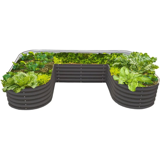 Durable U-Shaped Raised Garden Bed Kit