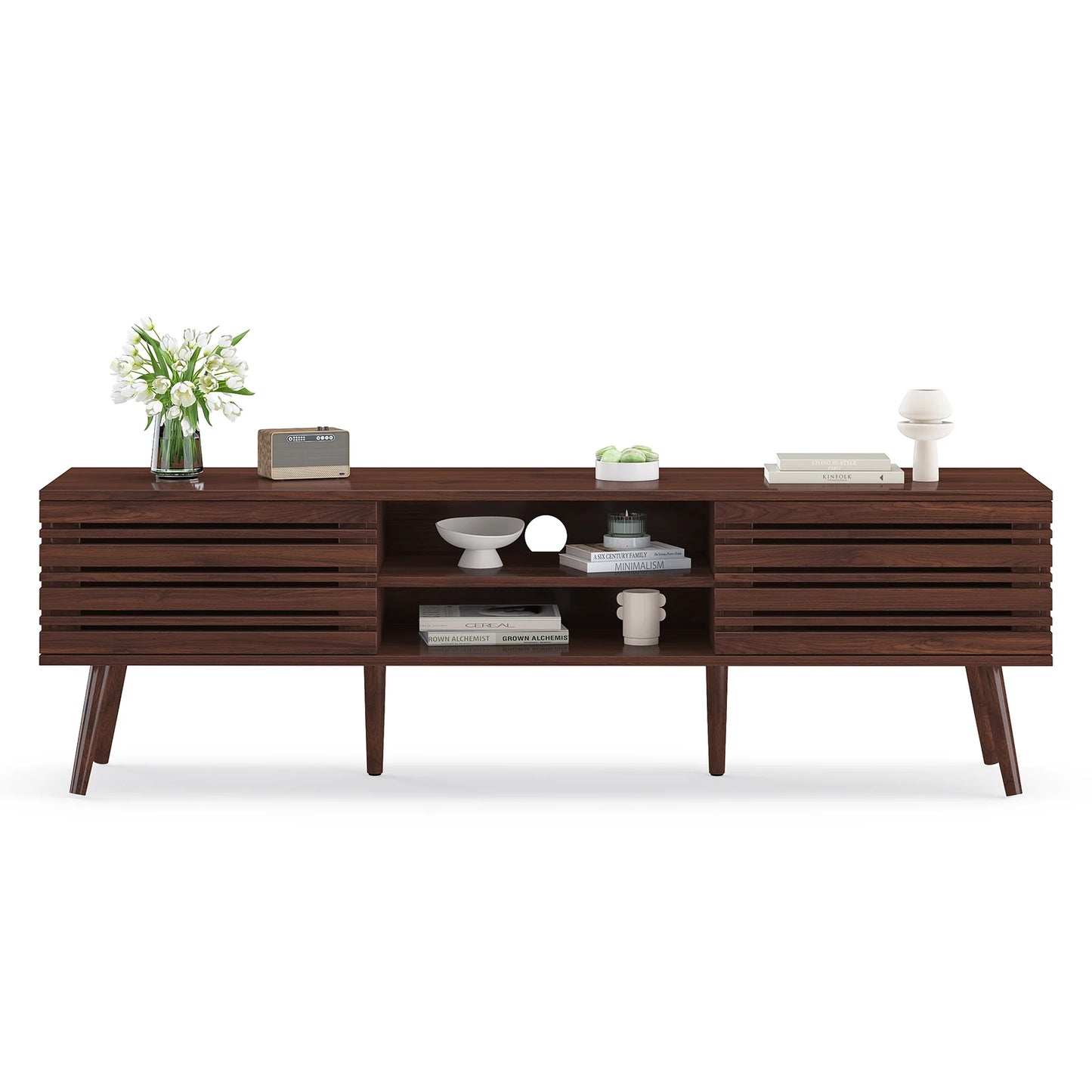Mid-Century TV Stand with Storage
