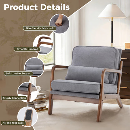 Mid-Century Upholstered Accent Chair