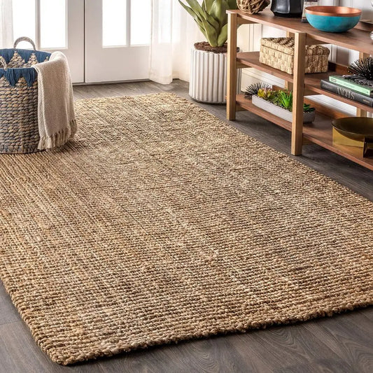 Handwoven Natural Jute Area Rug