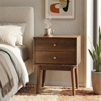 Mid-Century Nightstands Set of 2