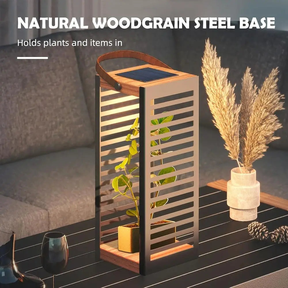 Modern Solar Floor Lantern Set
