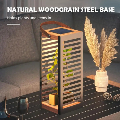 Modern Solar Floor Lantern Set