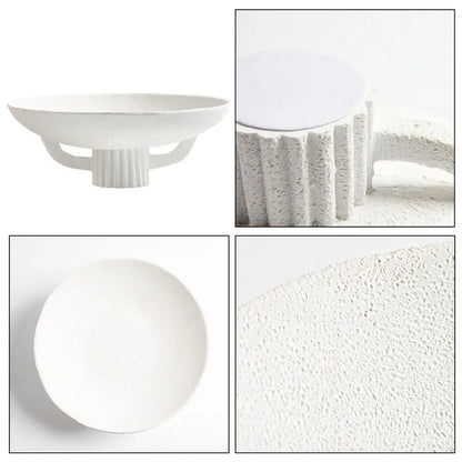 Elegant Resin Pedestal Bowl for Modern Homes