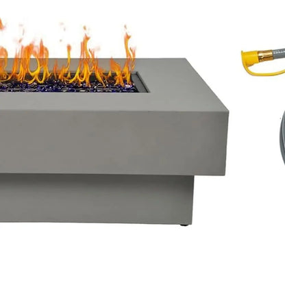 Modern Powder-Coated Steel Fire Pit Table