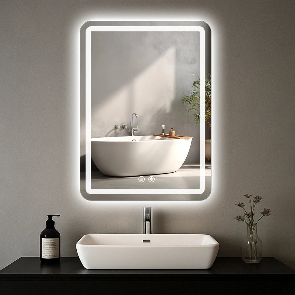 20"x28" LED Back Lit Fogless Bathroom Mirror