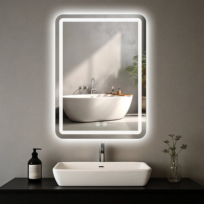 20"x28" LED Back Lit Fogless Bathroom Mirror