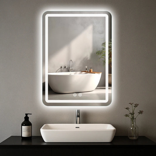 Smart Dimmable Anti-Fog LED Bathroom Vanity Mirror