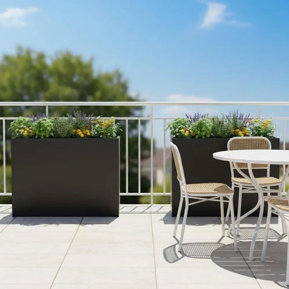 Modern Elevated Metal Planter Box