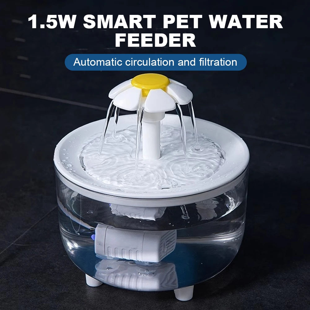 Ultra-Quiet Multi-Flow Automatic Cat Fountain