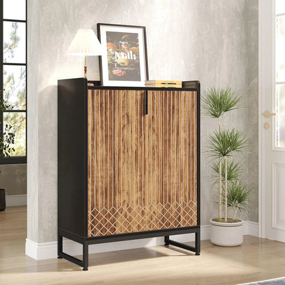 5-Tier Shoe Storage Cabinet with Doors
