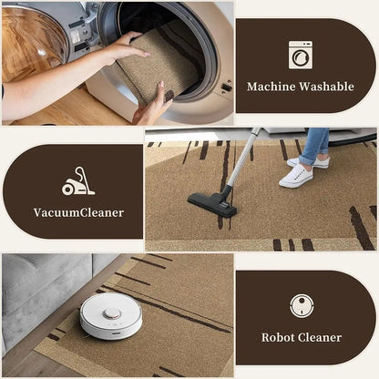 Washable Faux Jute Entryway Rug (2' x 3')
