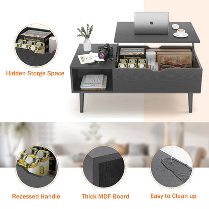 Modern Lift-Top Coffee Table with Storage