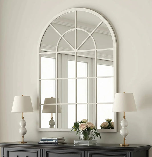 42” Arched Window Wall Mirror